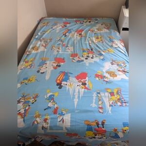 Disney Mickey Minnie Mouse Donald Duck Disneyland Frontierland Twin/Full Flat